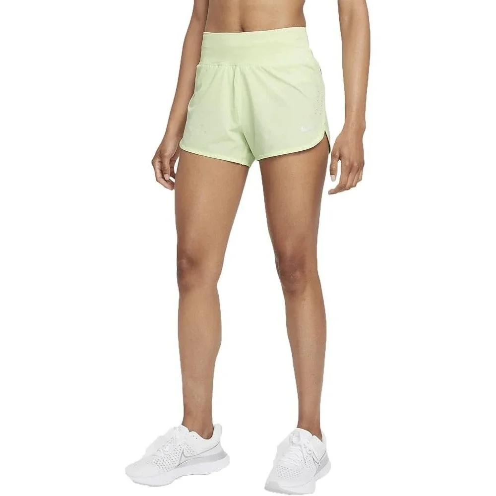 Nike Eclipse Athletic Shorts Women Green Activewear‎ Running Performance Small